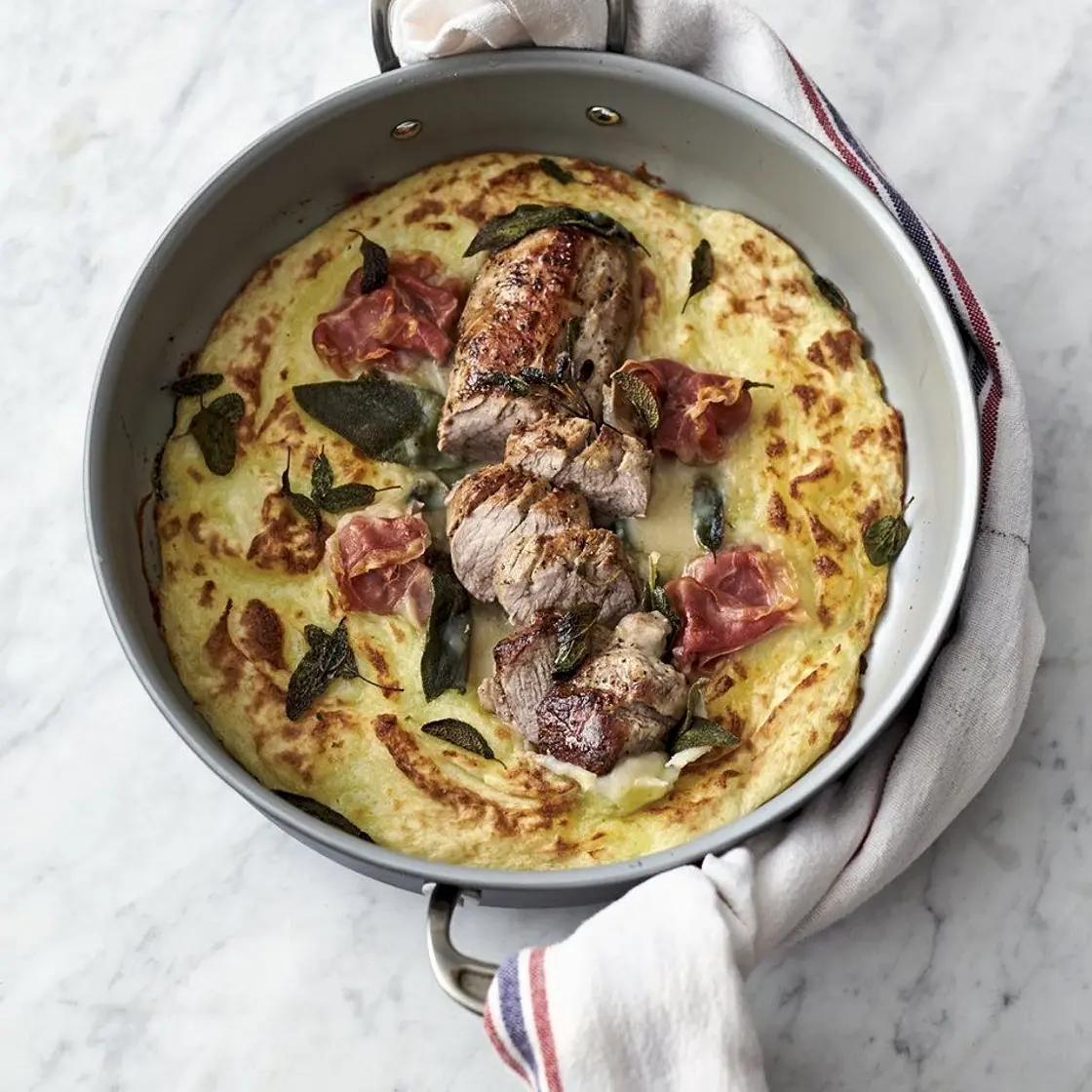 Pork & mash gratin