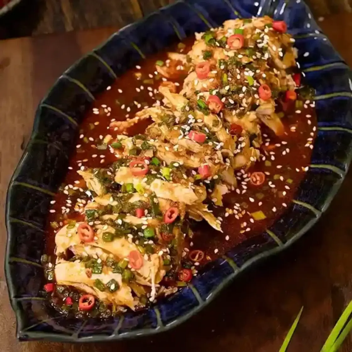 Shredded Chicken with Chilli Sauce