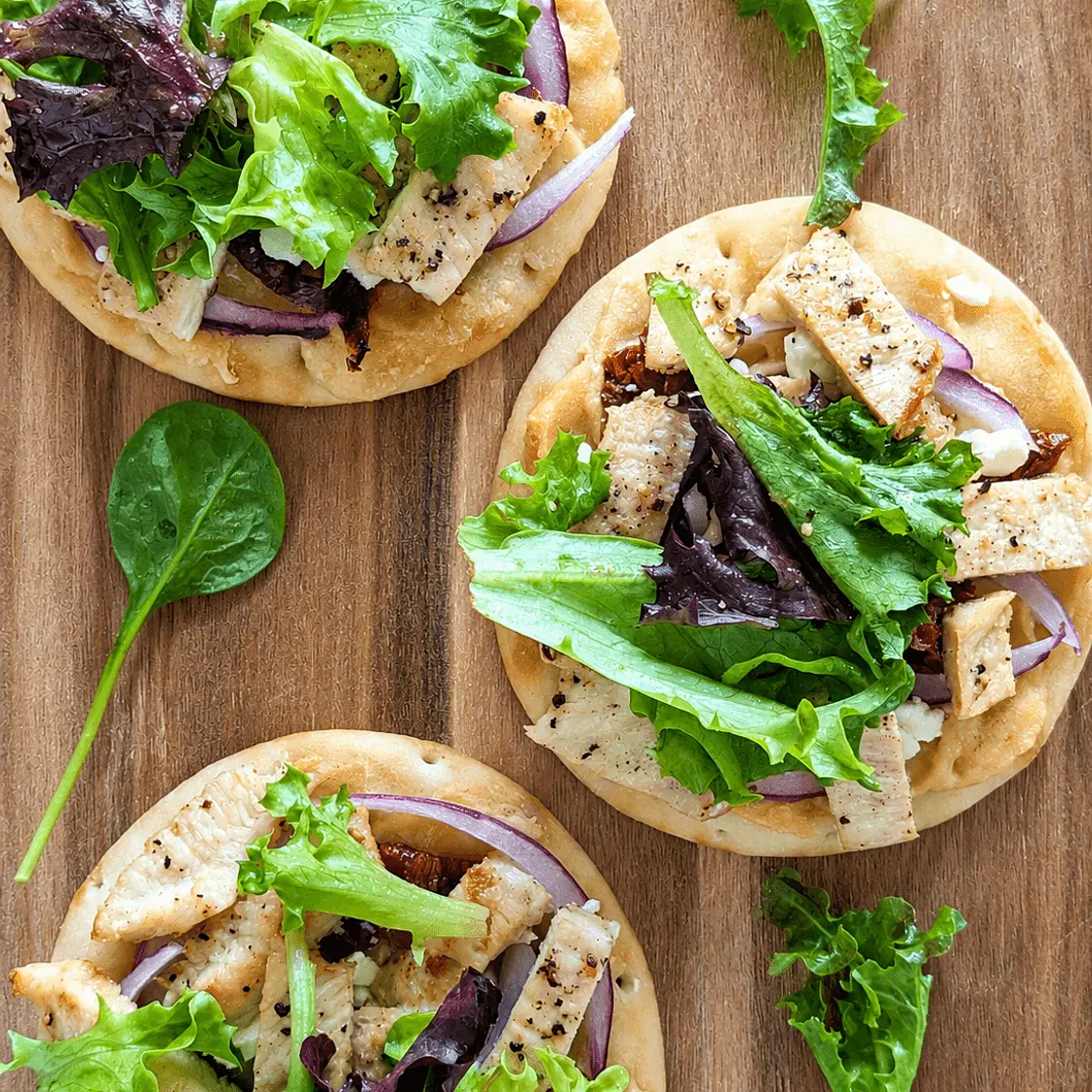 Sun-Dried Tomato Chicken Flatbreads