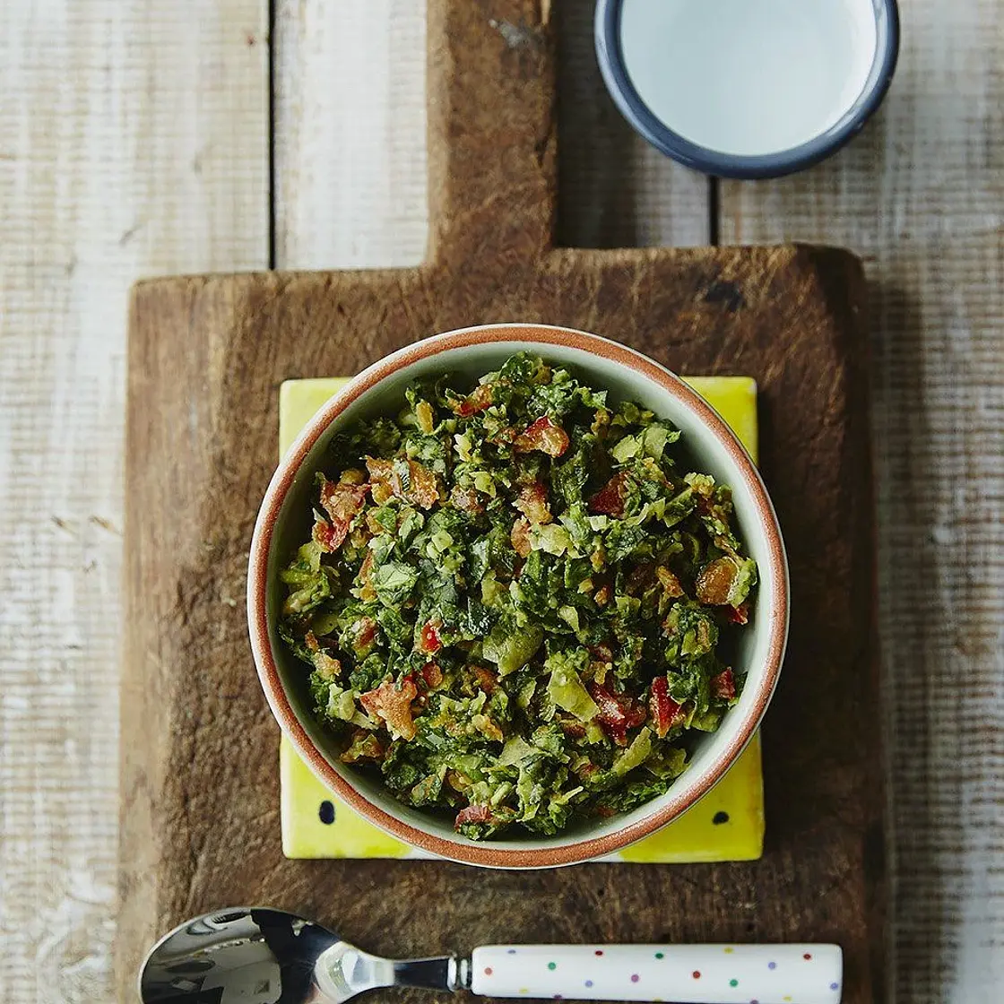 Michela’s butter beans & spinach (no cook)