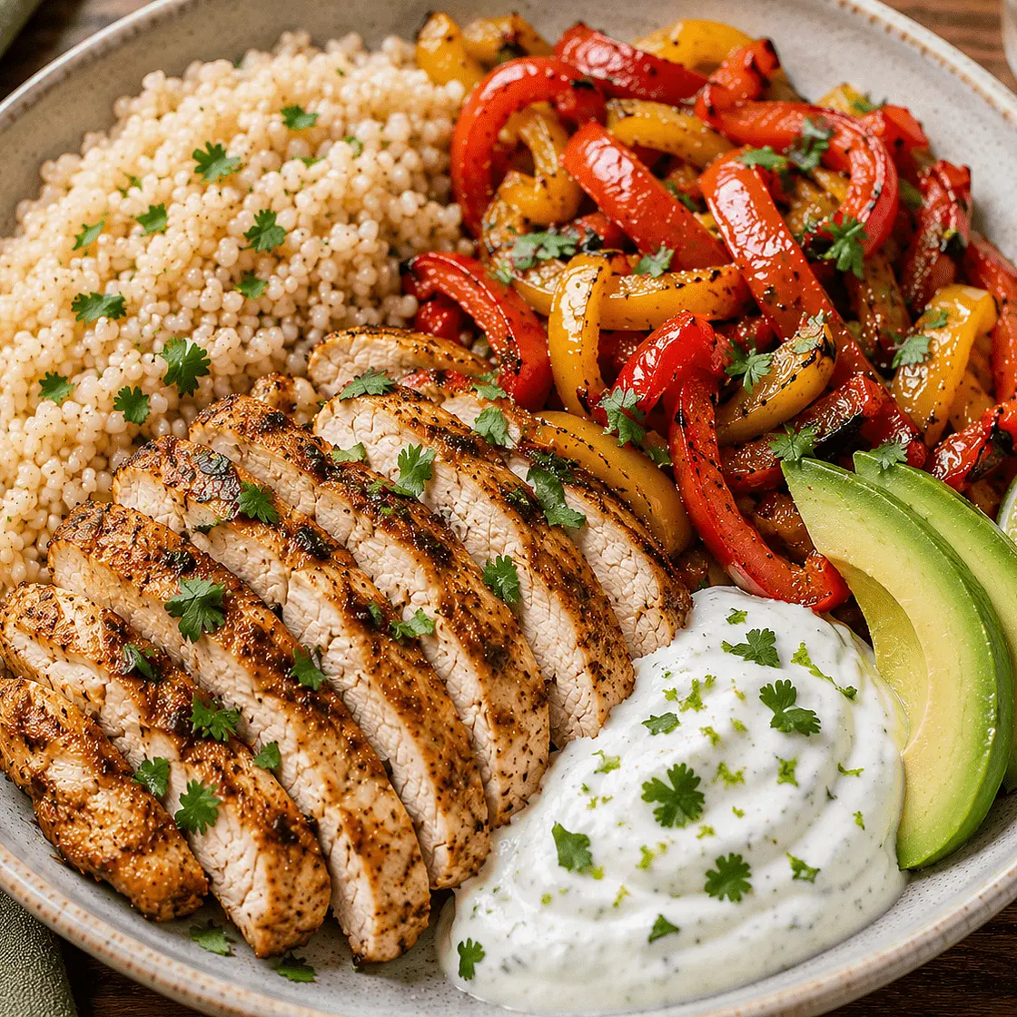 Chicken Fajita Rice Bowls