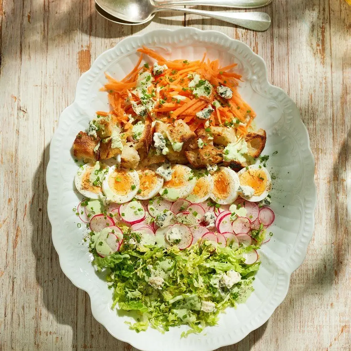Veggie Cobb-style salad