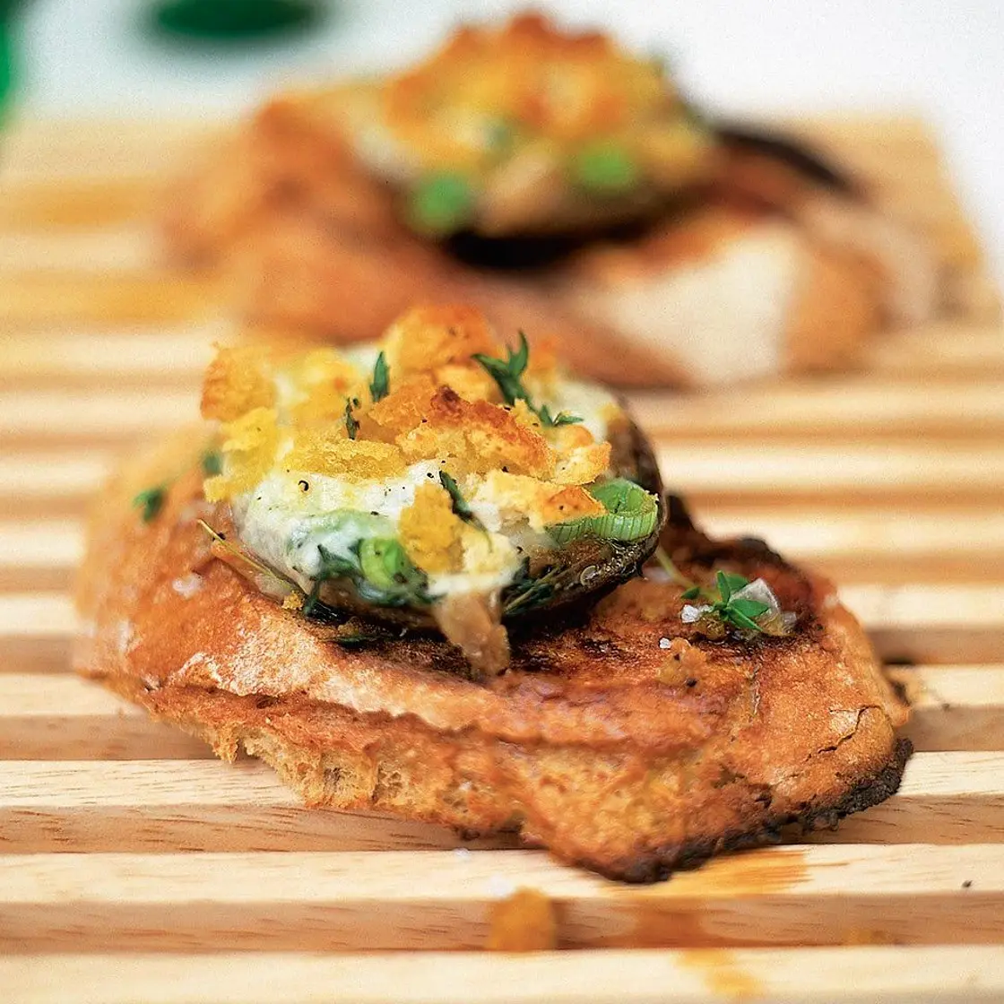 Baked mushrooms