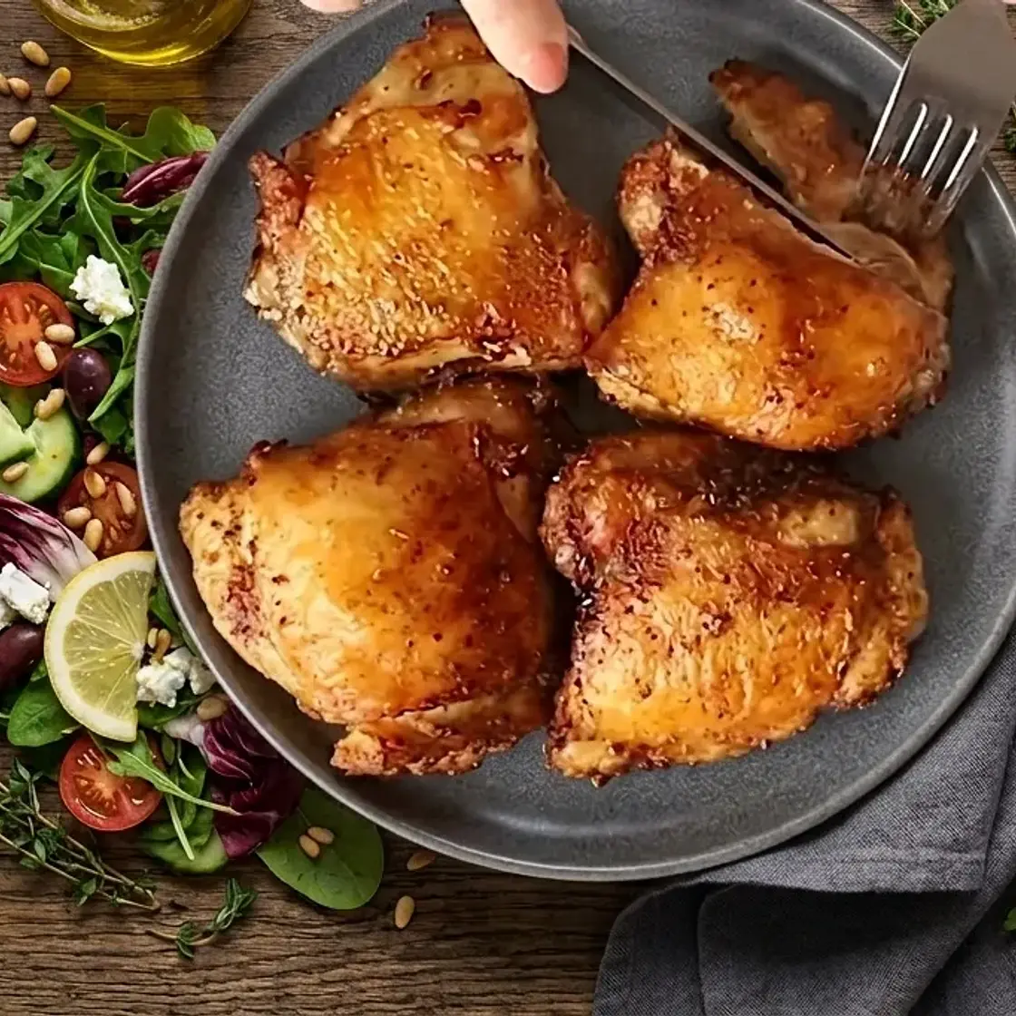 Air Fryer Bone-In Chicken Thighs Recipe: Crispy Skin
