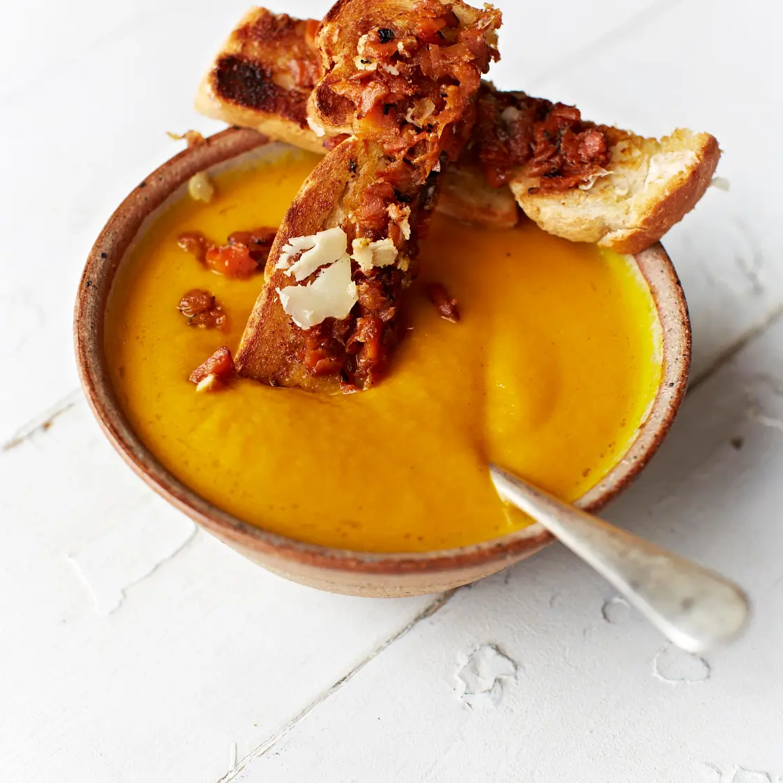 Carrot, orange & ginger soup