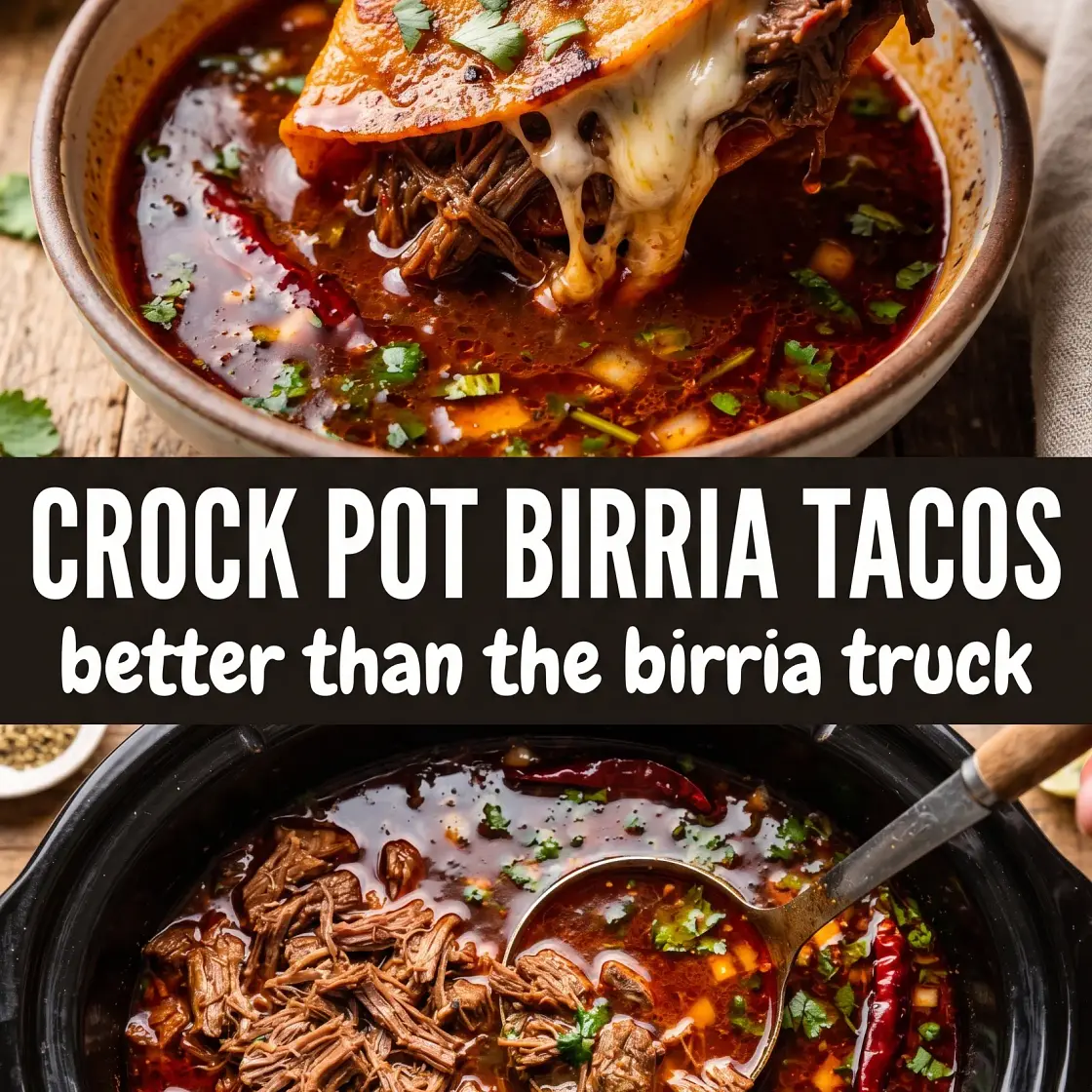 Crock Pot Birria Tacos