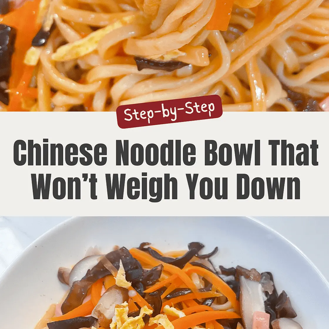 Healthy Low-Fat Chicken Broth Lo Mein