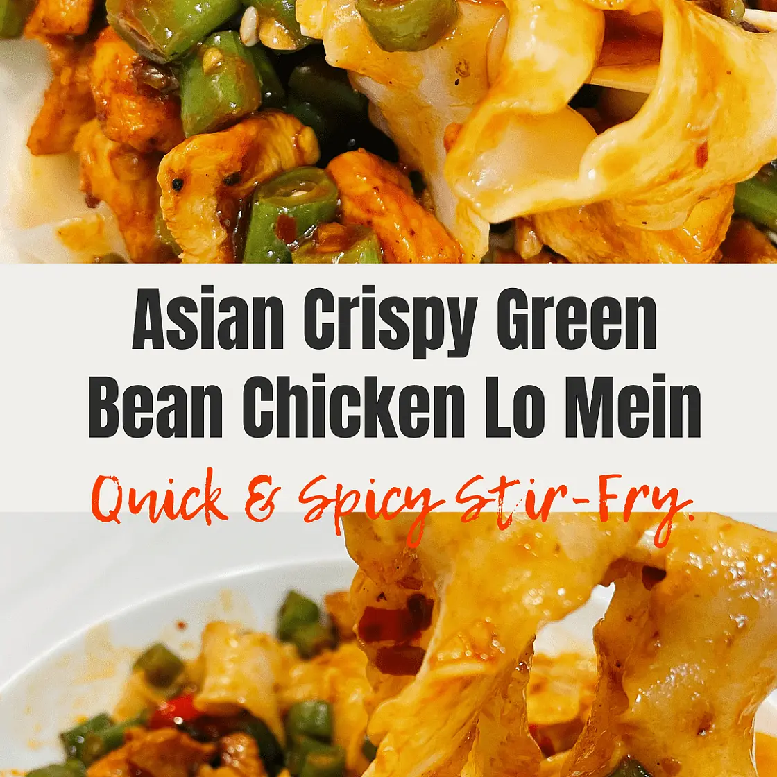 Chinese Green Bean & Chicken Noodles