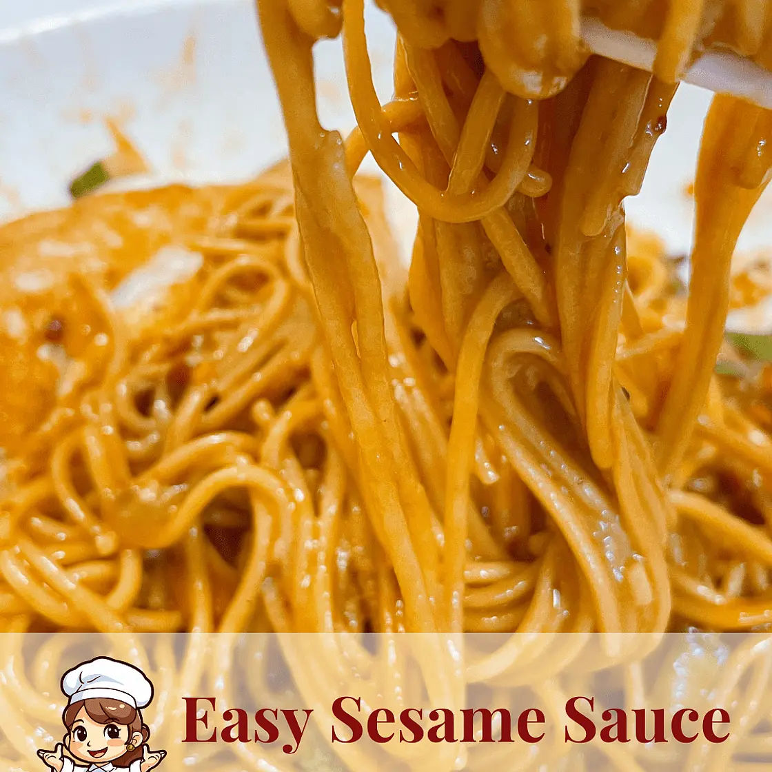 Chinese Veggie Sesame Noodles (麻酱拌面)