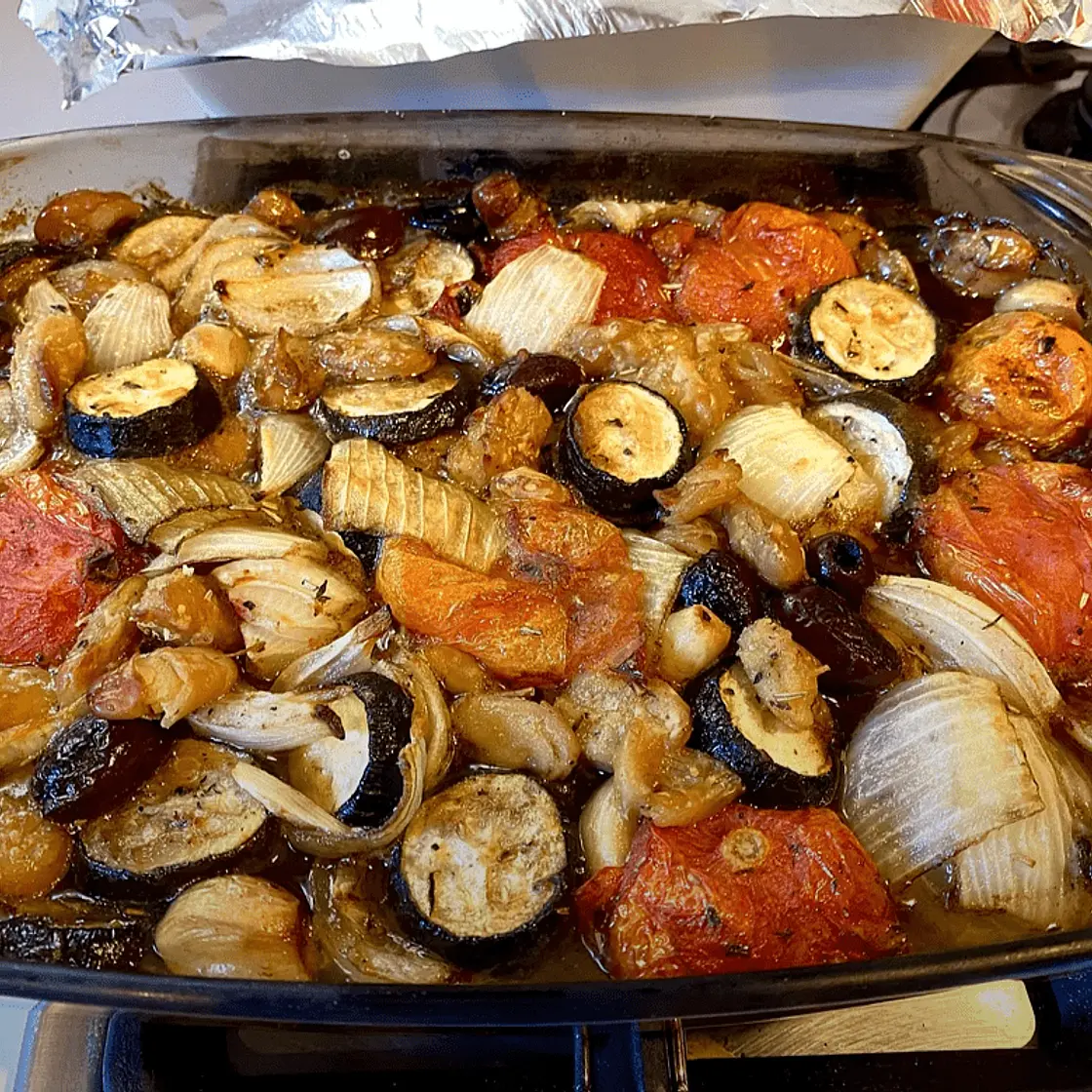 Mediterranean Slow Roasted Veggies
