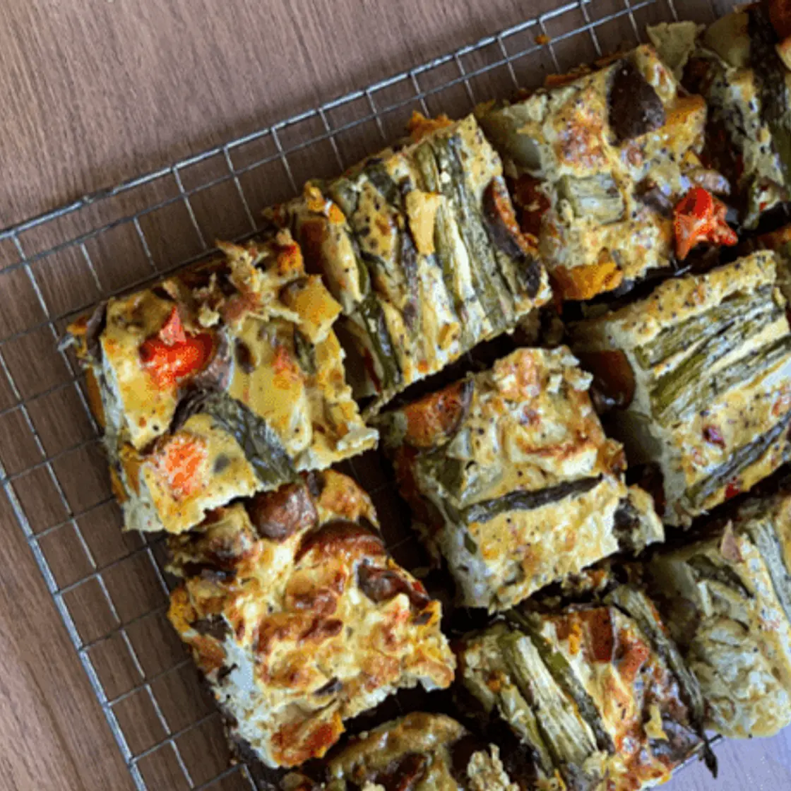 Goat’s cheese frittata