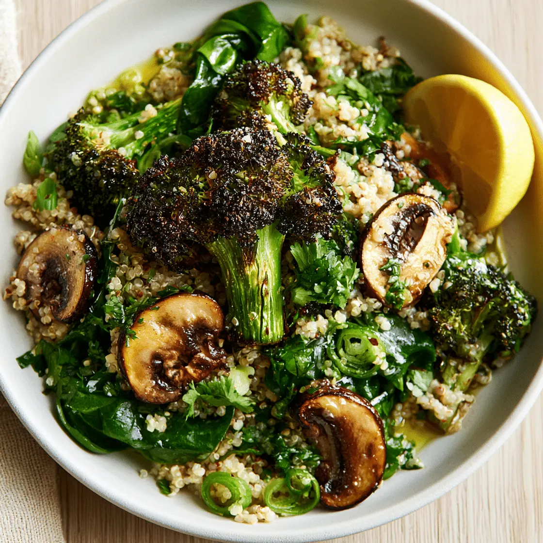 Roasted Broccoli and Quinoa Salad