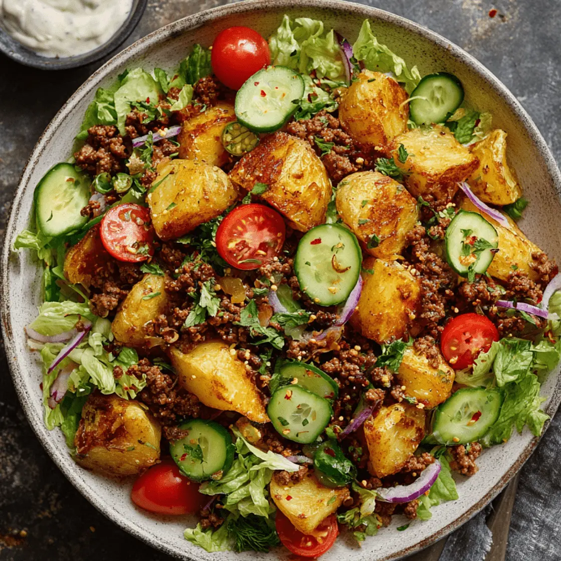 Cheeseburger Crunch Salad