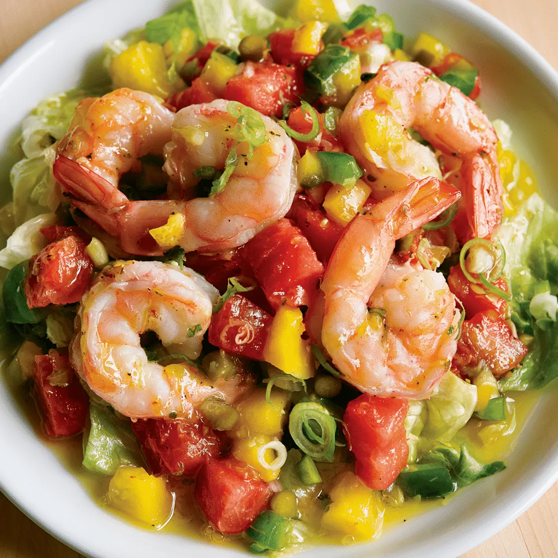 Tomato, Bell Pepper & Shrimp Salad (15-Minute Lunch)