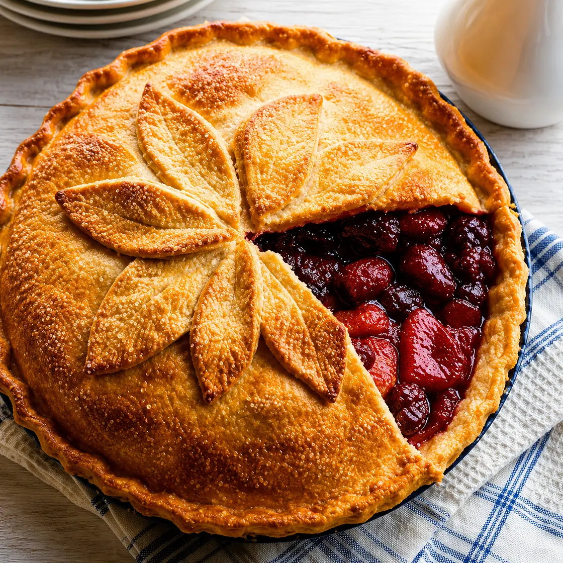 Apple and Blackberry Pie