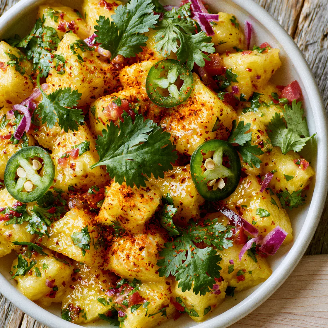 Sweet & Spicy Pineapple Salad (Ready in 15 Minutes)