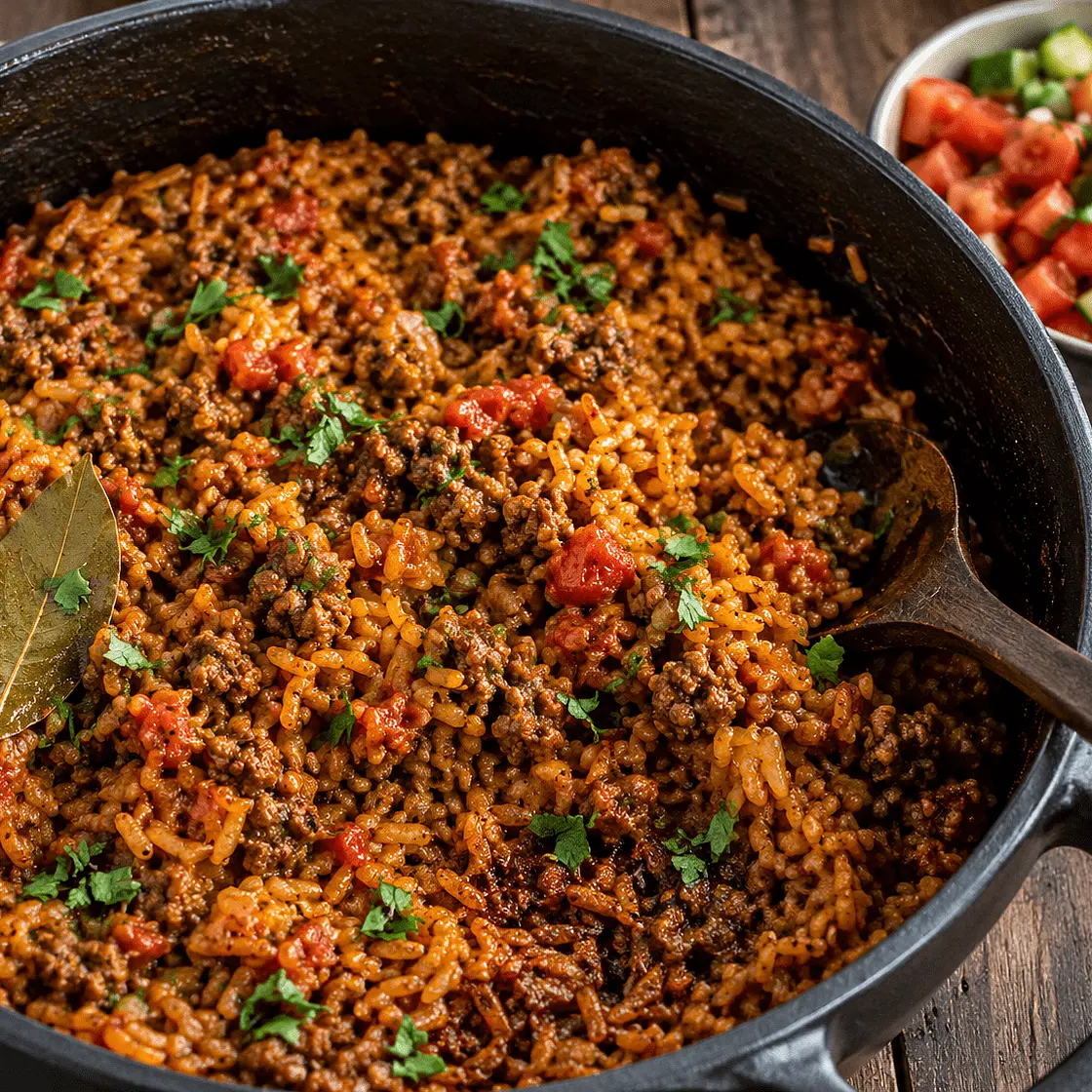 One-Pot Curried Beef & Rice