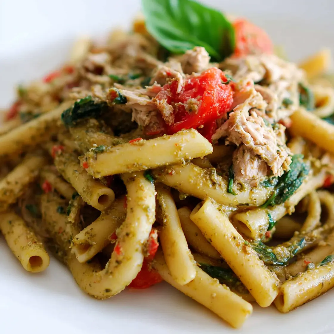 Pasta with Pesto and Tuna Recipe