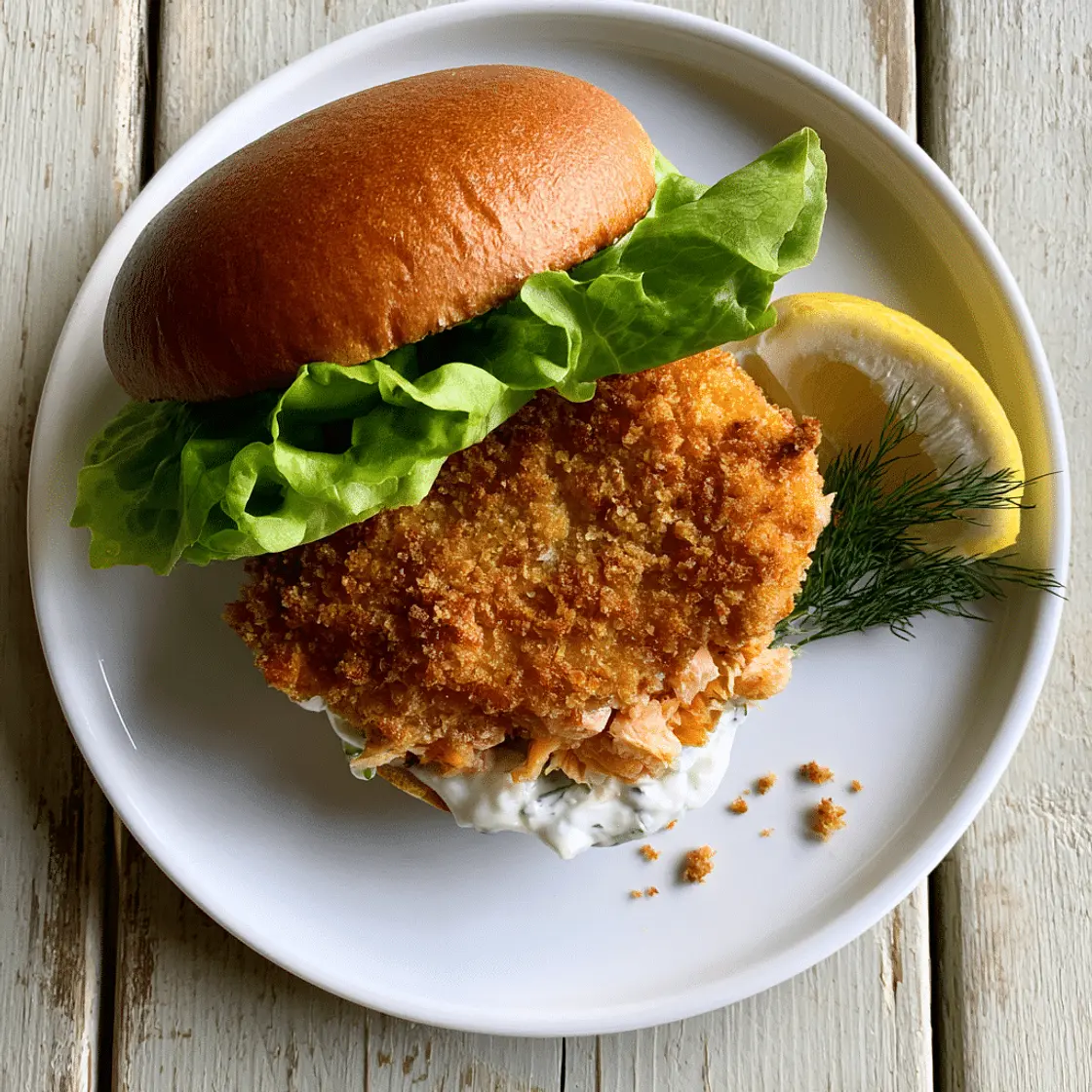 Broiled Salmon Burger with Honey-Balsamic Marinade