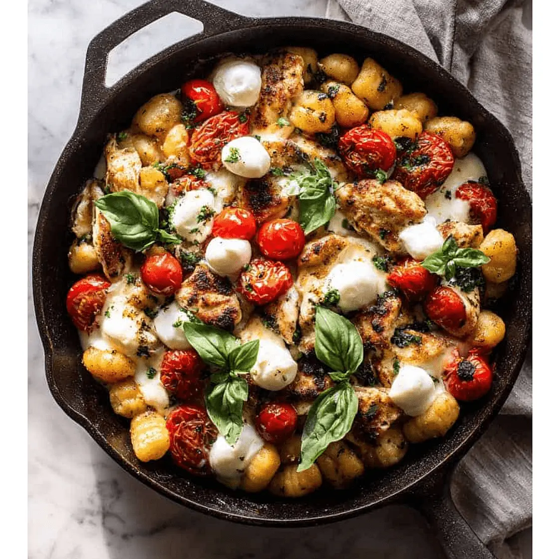 Caprese Chicken Gnocchi
