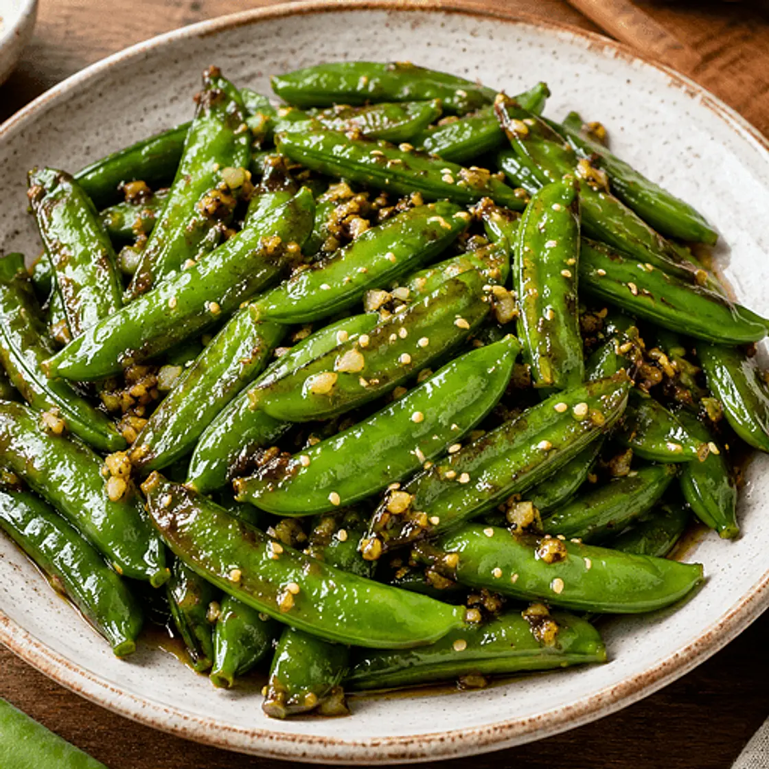 Honey Sesame Sugar Snap Peas