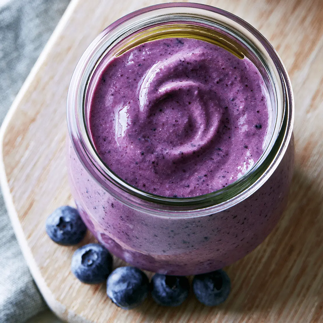 Blueberry Tahini Dressing (5 Minutes, No Cook)