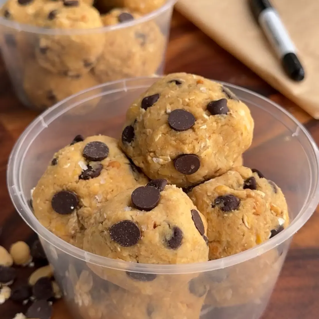Chickpea Cookie Dough Balls