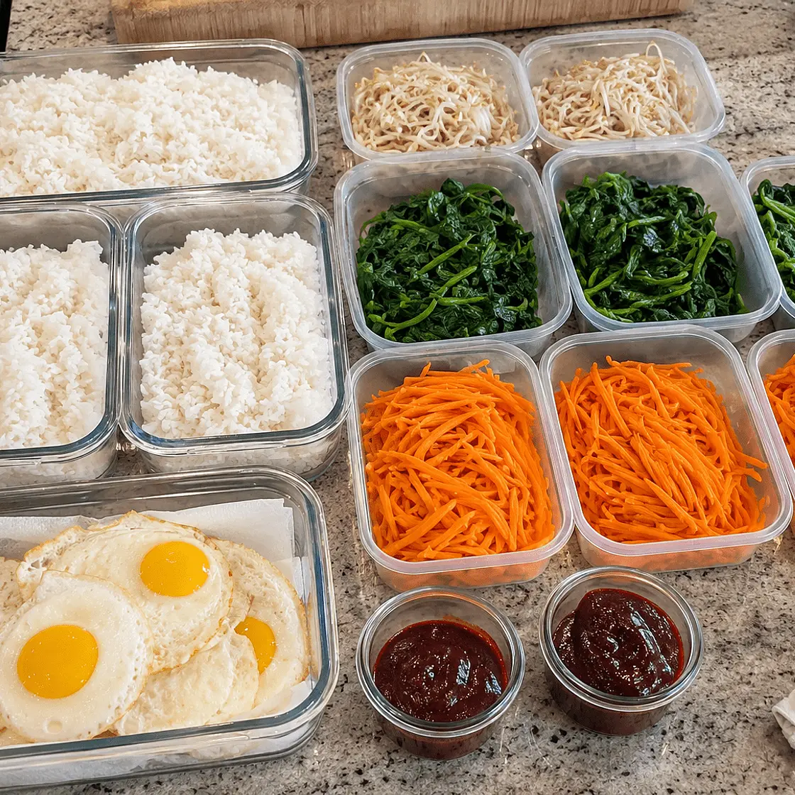 Bibimbap Meal Prep (Korean Rice Bowls)