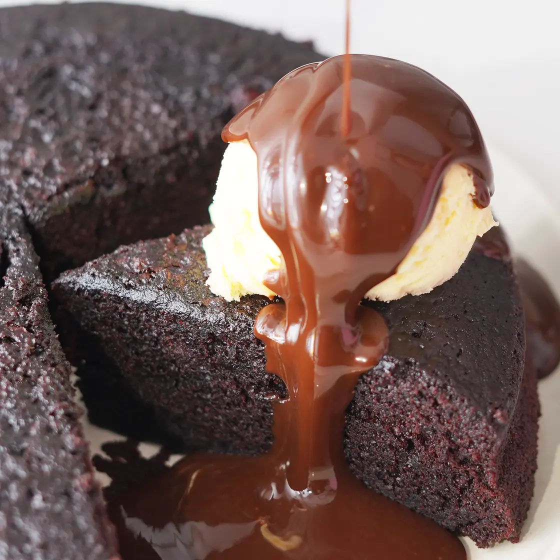 Hot Chocolate Fudge Cake