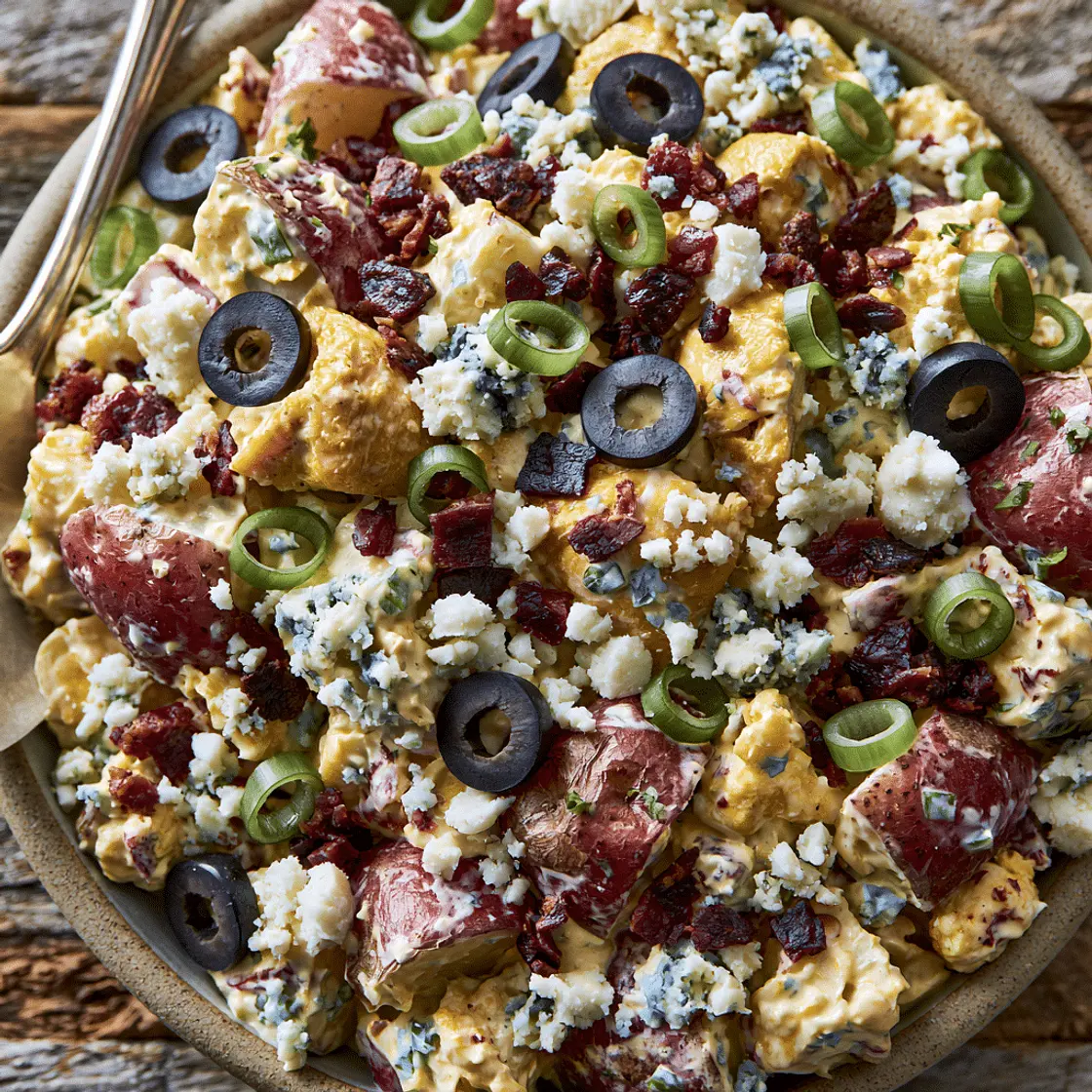 Bleu Cheese, Bacon and Chicken Potato Salad