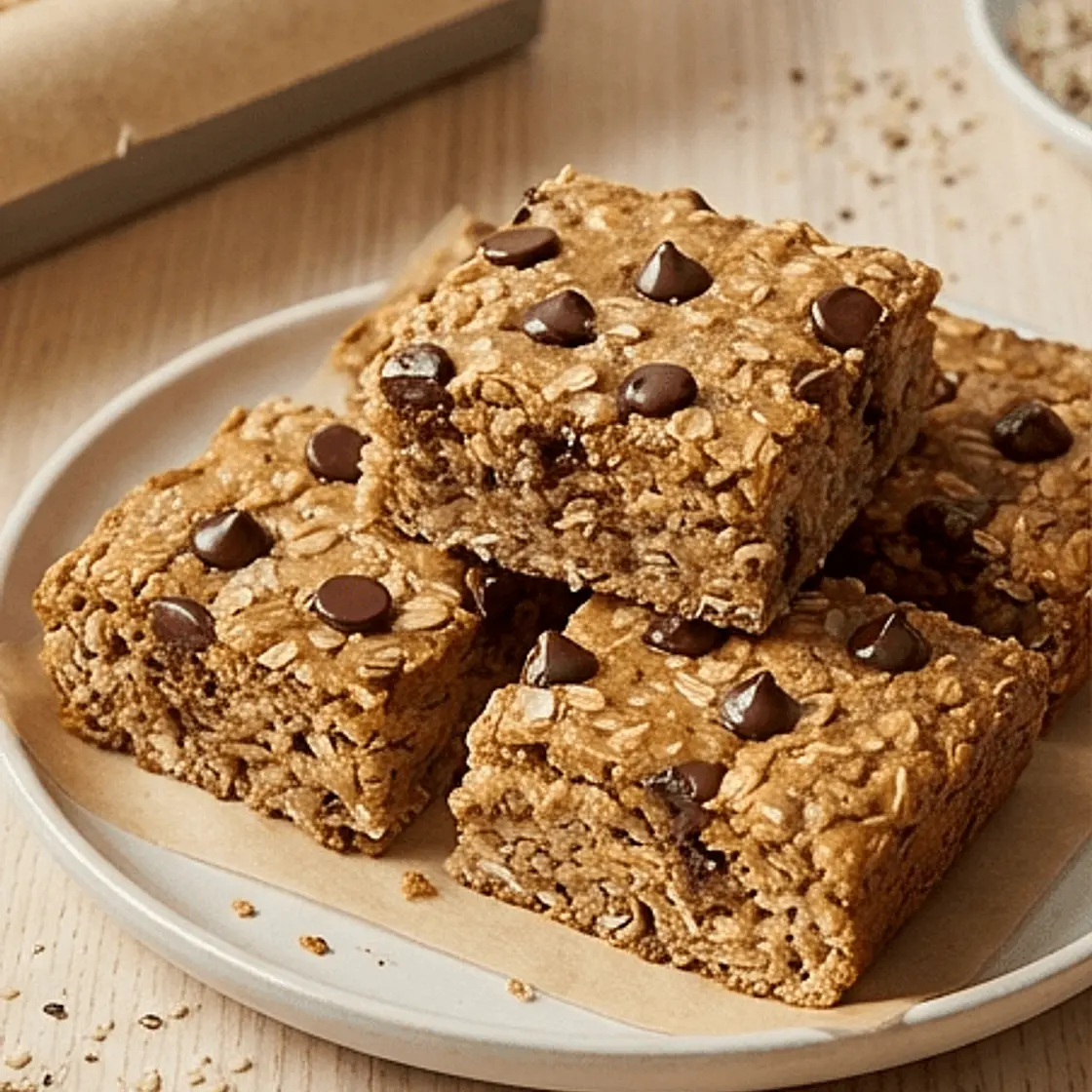 No-Added-Sugar Oat & Banana Dessert Bars