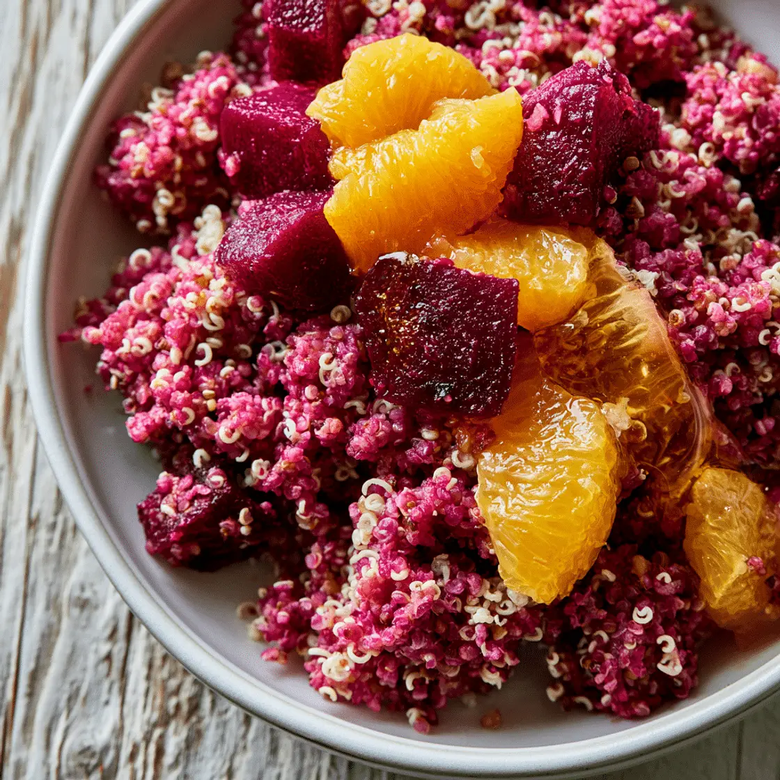 Healthy Beet and Orange Quinoa Salad