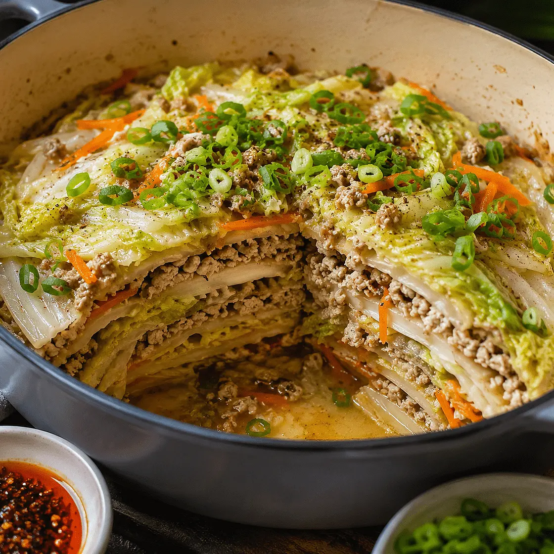 Layered Napa Cabbage & Pork