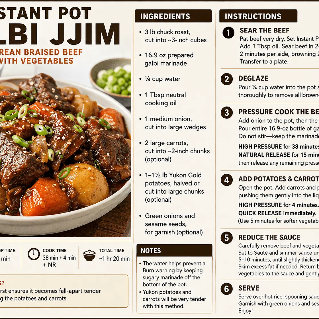 Instant Pot Galbi Jjim