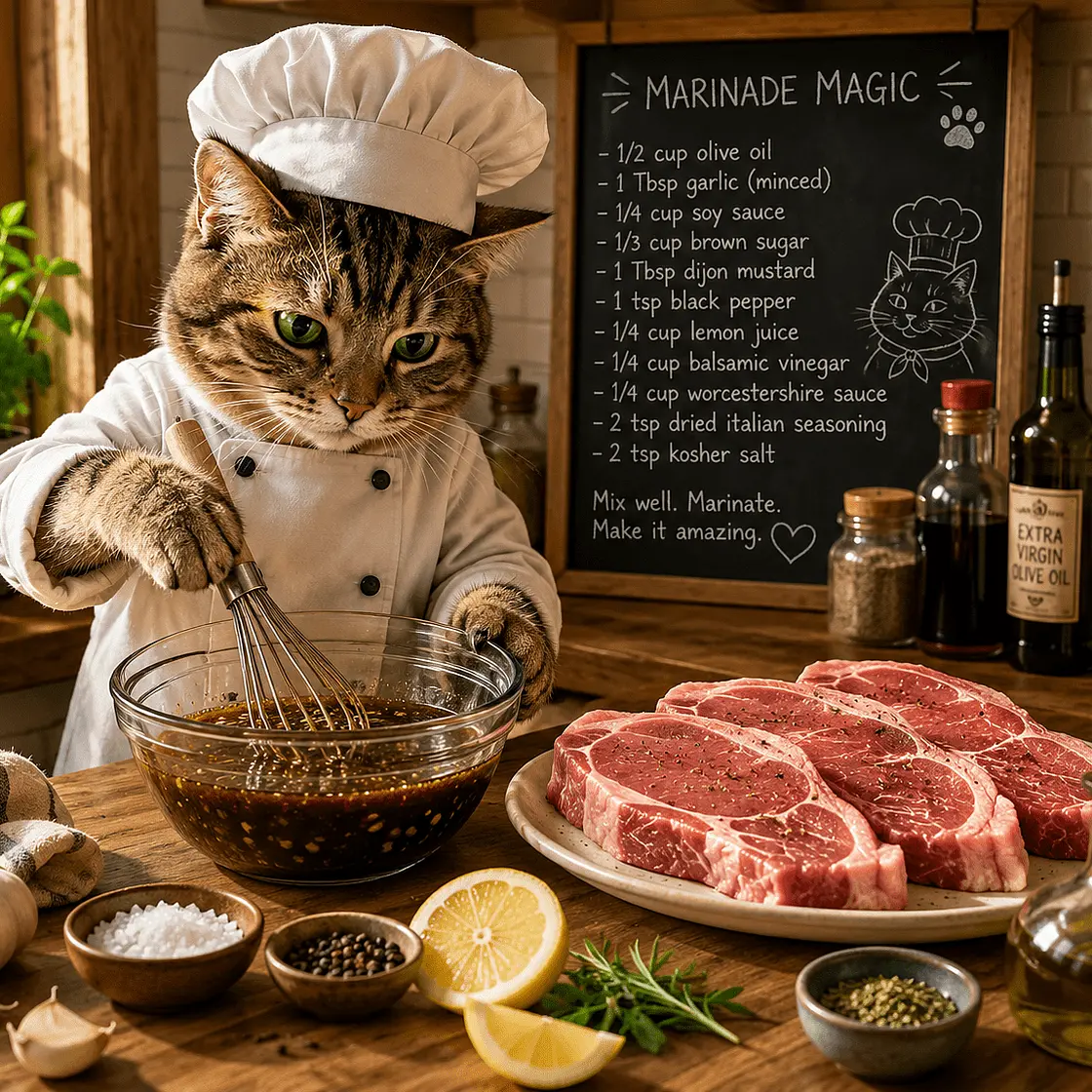 Zesty Balsalmic and Herb Pork Chop Marinade