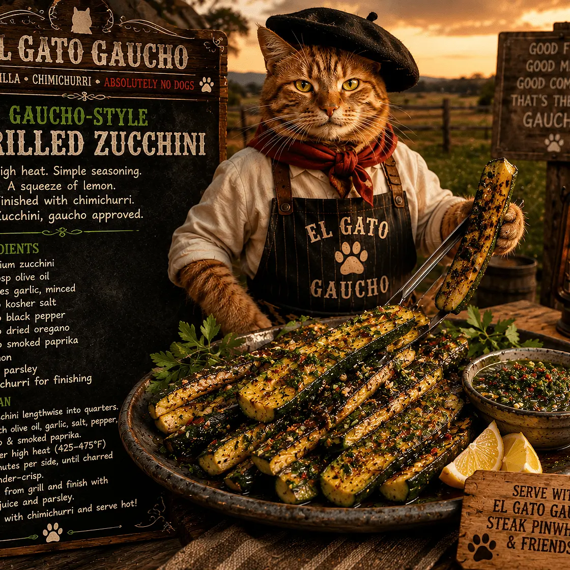 Gaucho Style Grilled Zucchini