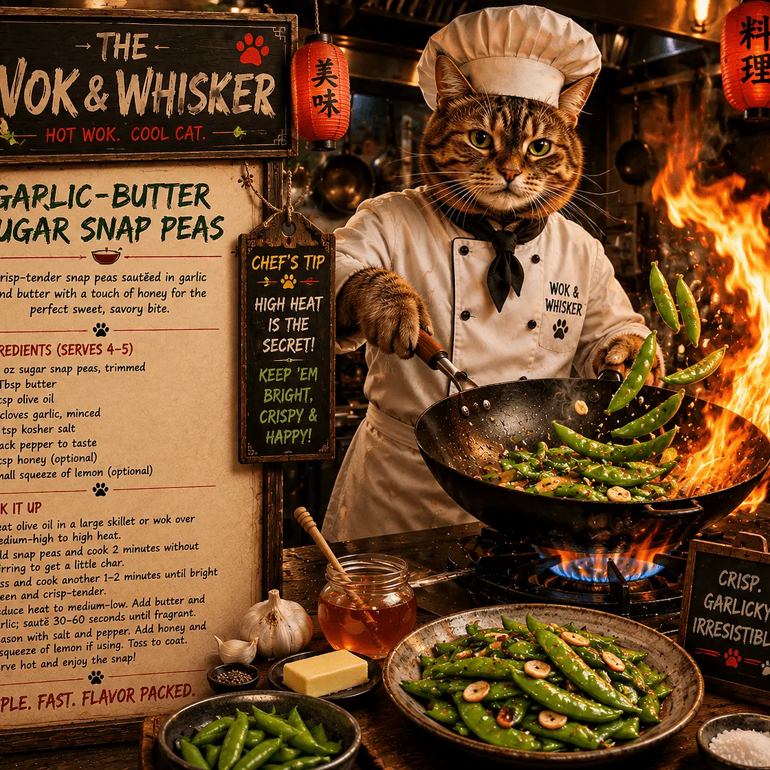 Garlic-Butter Sugar Snap Peas
