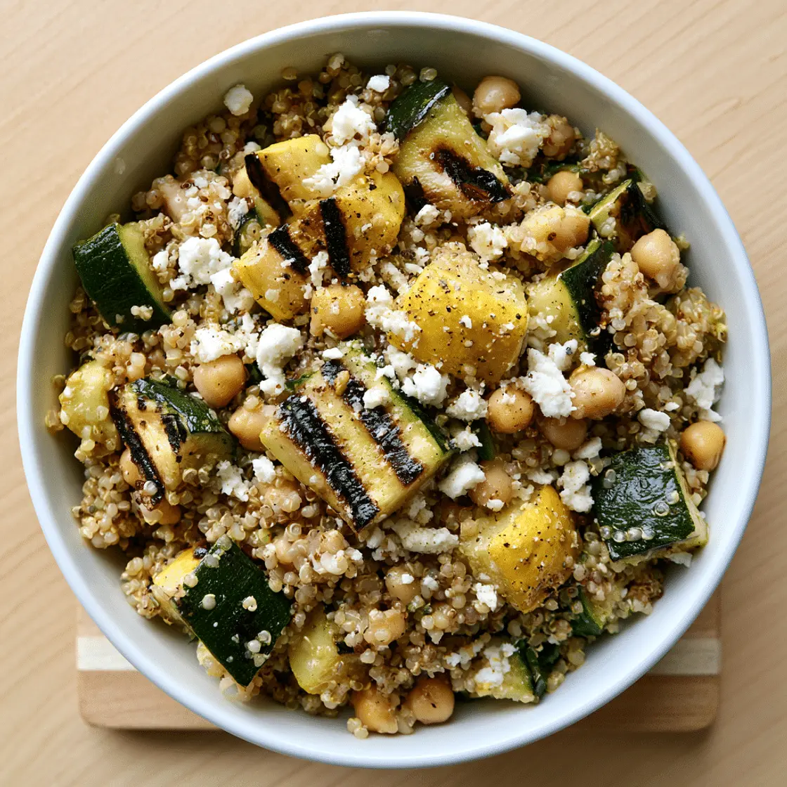 Chilled Quinoa Salad with Grilled Vegetables