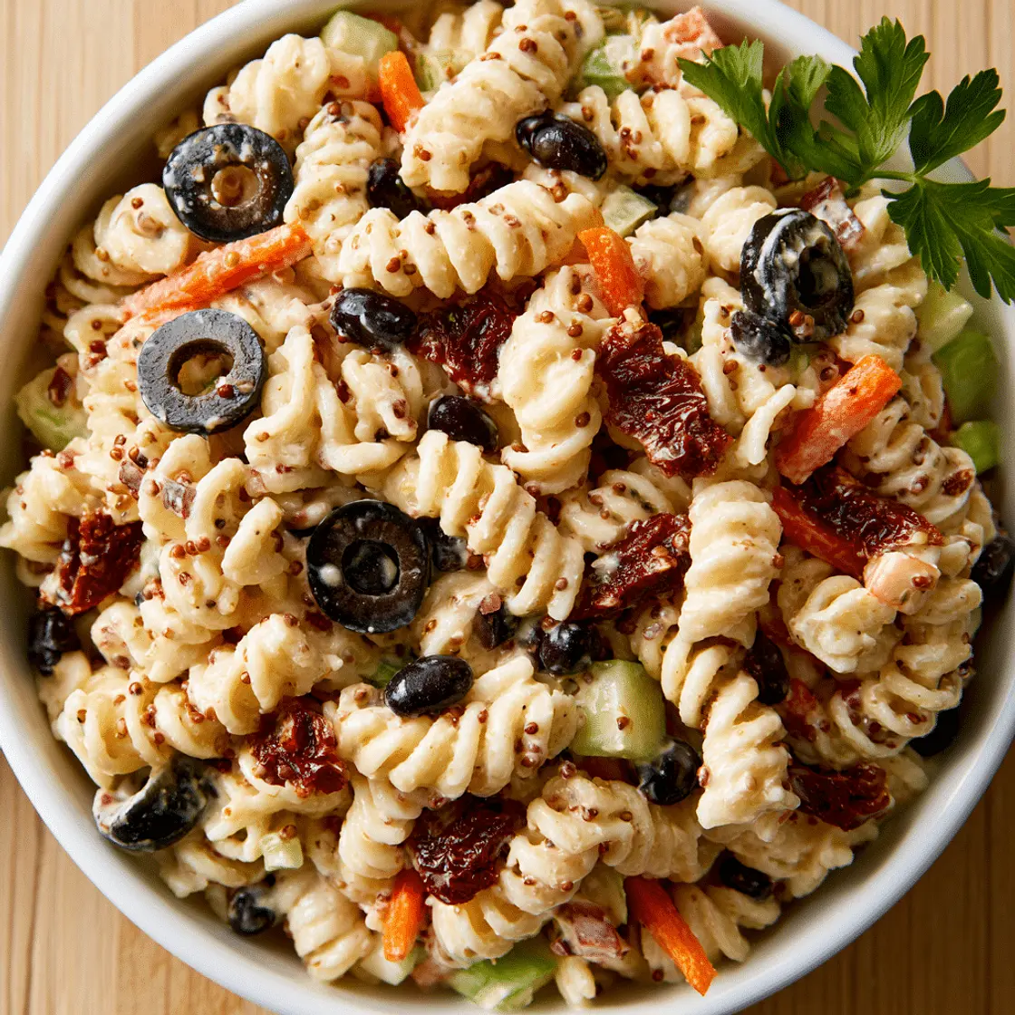 Creamy Vegan Pasta Salad with Black Beans