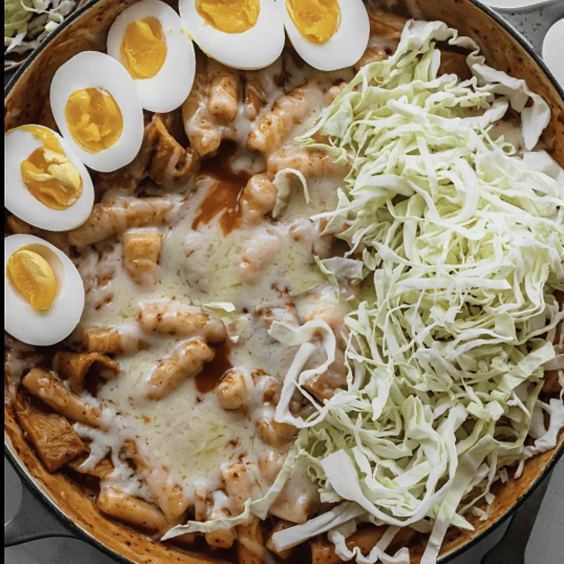 Cheesy Beef Tteokbokki