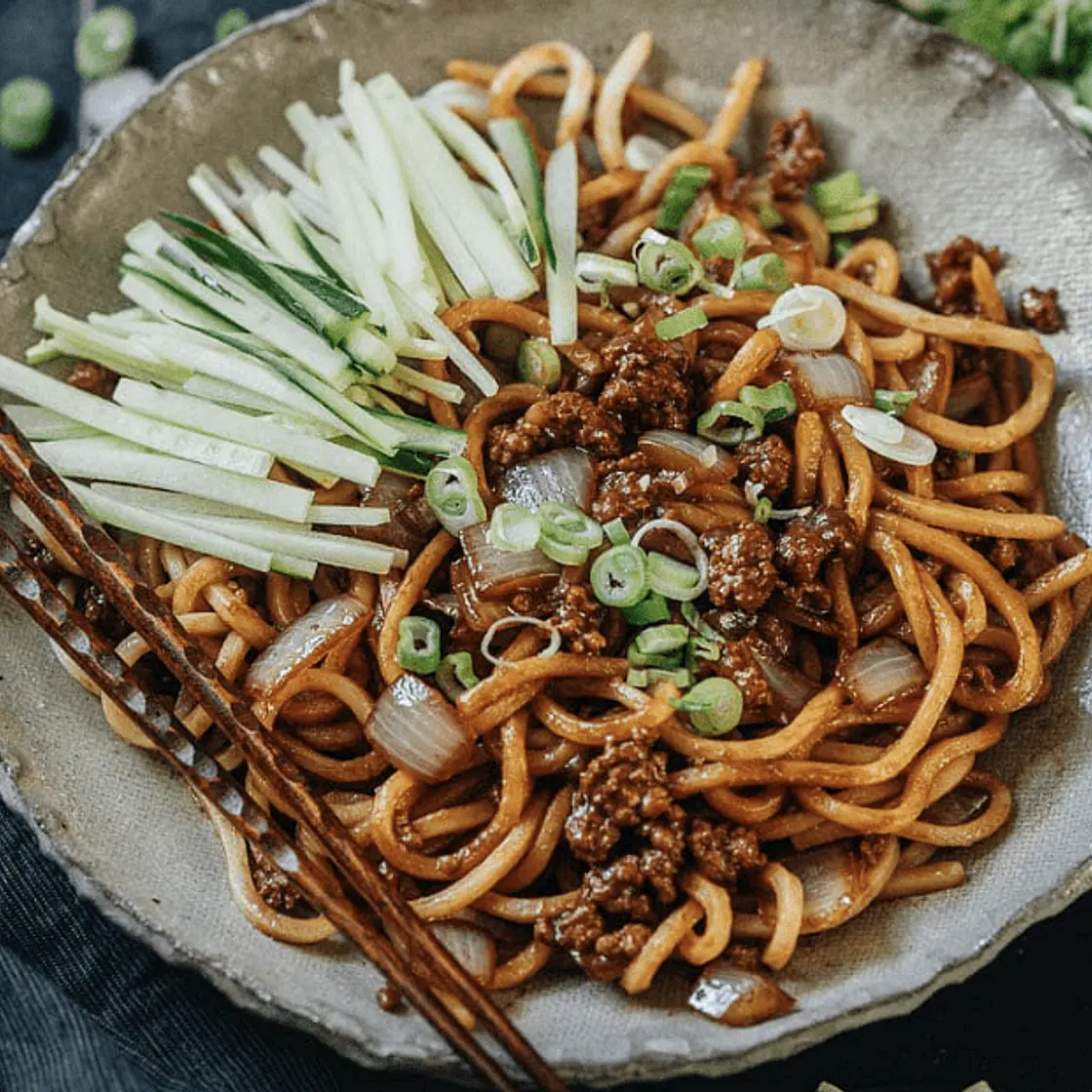 Beijing Zha Jiang Mian (Fried Sauce Noodles)