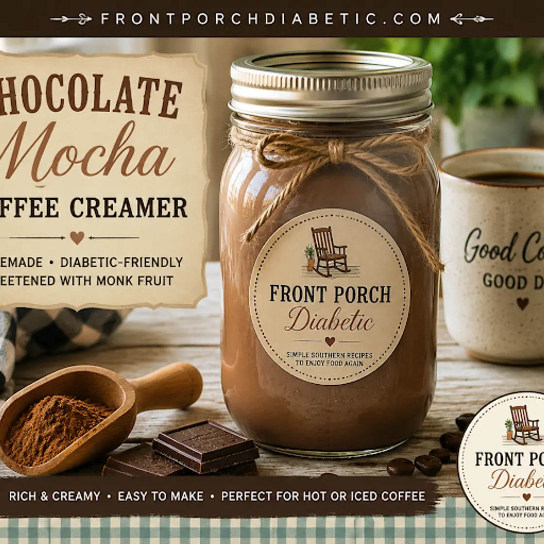 Front Porch Diabetic Chocolate Mocha Coffee Creamer