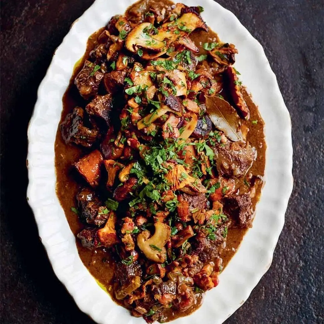 My sumptuous beef bourguignon