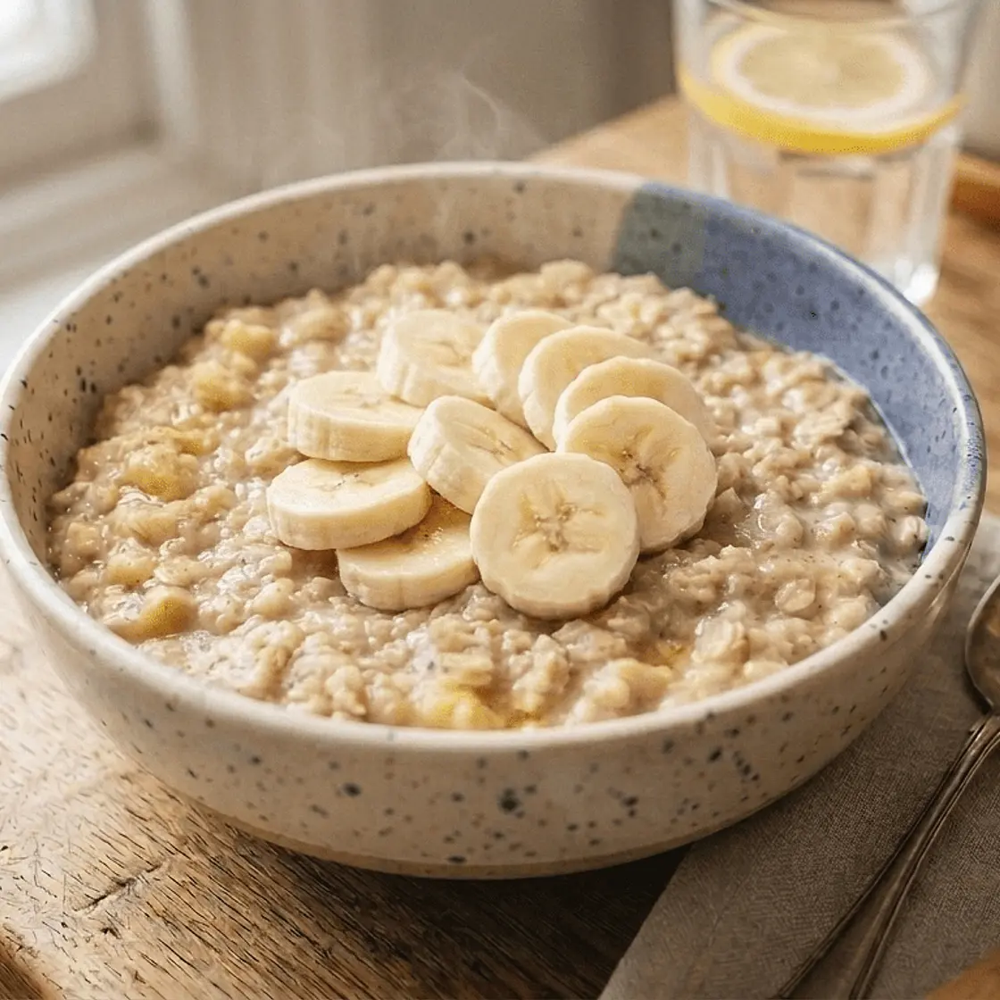 Banana-Egg Protein Oatmeal