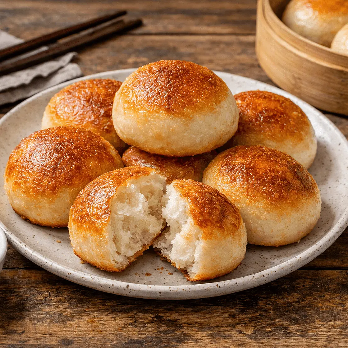 Extra‑Crispy Mantou (Low‑Lactose) side