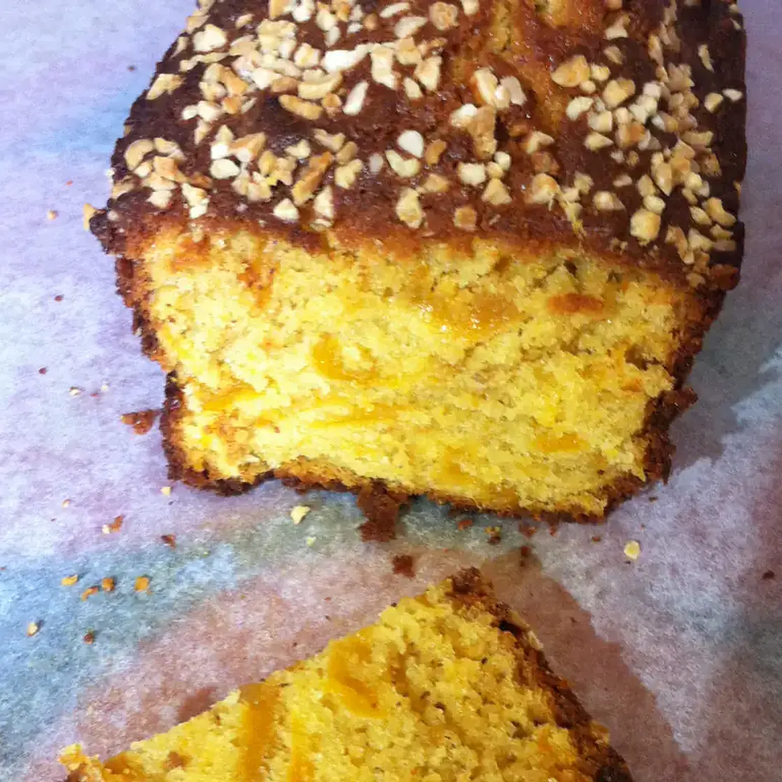 Cake aux abricots et aux amandes