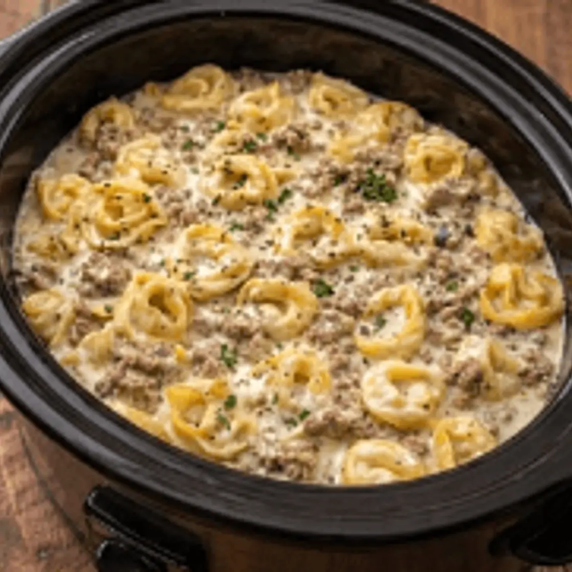Beef & Tortellini Cheesy Pasta