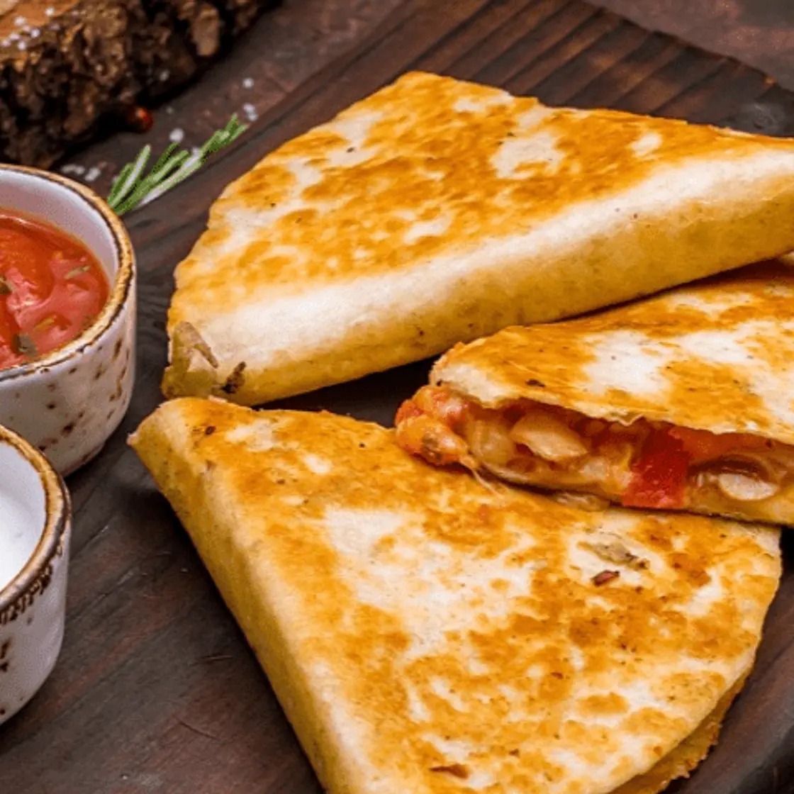 Salsa Chicken Quesadillas