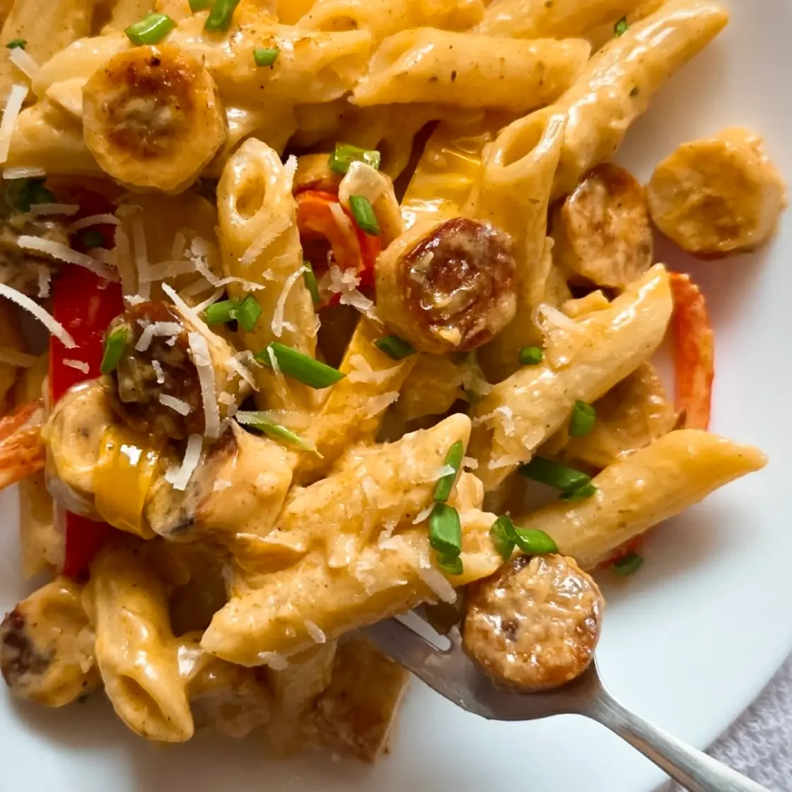 EASY Creamy Cajun Pasta Sausage Recipe