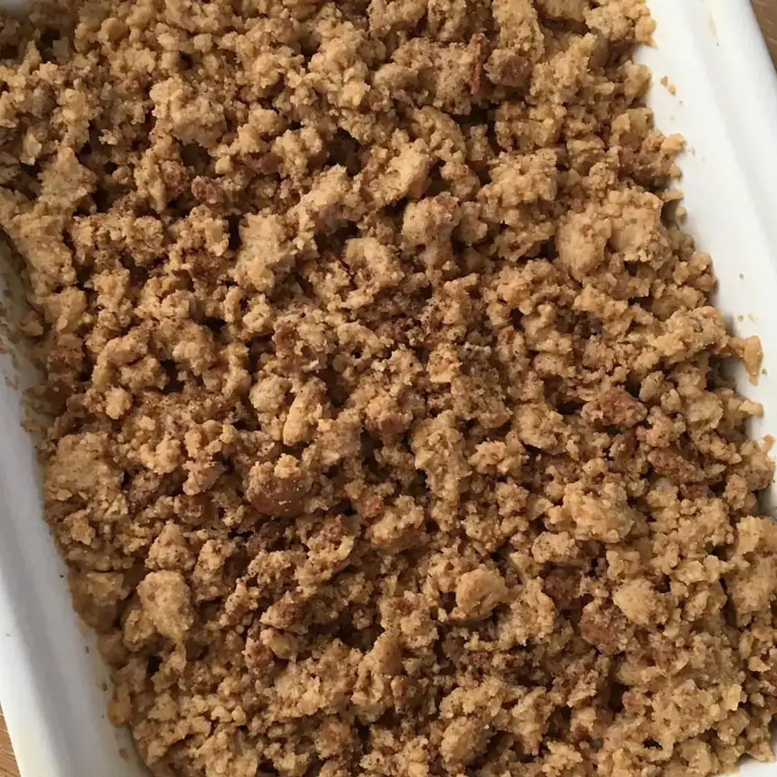 Crumble banane spéculoos